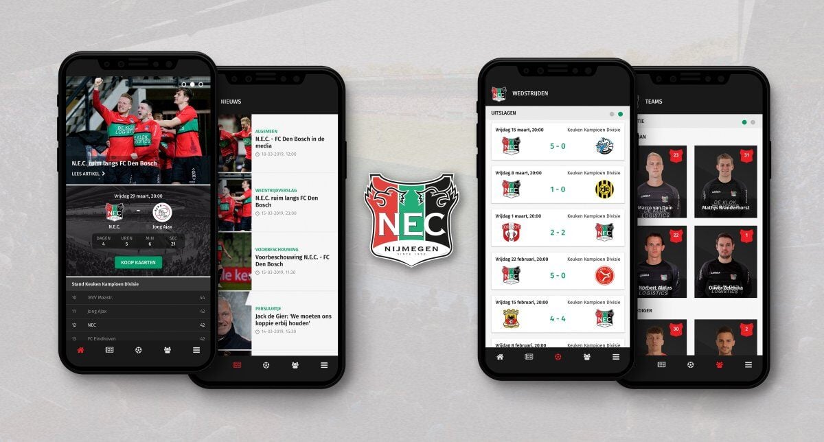 N.E.C. mobile app